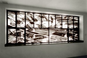 Still Holland, 2000, Gemeentemuseum den Haag,  prints on polyesterfilm fit in existing window framework.